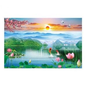 Tranh gạch 3d ốp tường ngoài trời - HBNC4