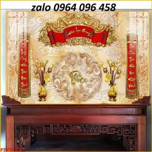 Tranh gạch 3d phòng thờ - HMMM04
