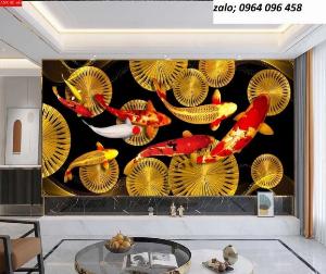 Tranh gạch 3d cá chép - HSX33
