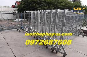Sản xuất hàng rào di động, rào chắn di động, hàng rào xếp tại Quận 7 TP HCM