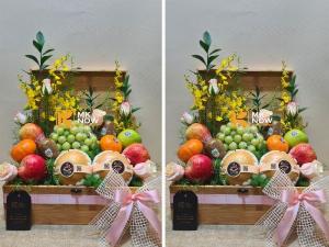 Hộp quà tặng trái cây đẹp chúc mừng ngày 20/10 - FSNK379