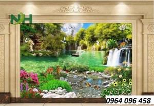 Tranh gạch 3d phong thủy phòng khách - DSX22