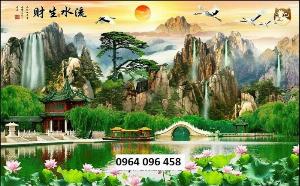 Tranh gạch men 3d phong cảnh đẹp - GSX331