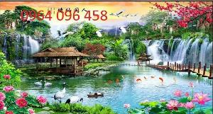 Tranh gạch men 3d phong cảnh đẹp - GSX331