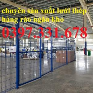 Lưới thép hàng rào ngăn xưởng, ngăn kho, ngăn nhà máy phi 4, phi 5, phi 6 làm theo yêu cầu