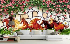 Tranh mã đáo thành công tranh gạch 3d - HVC44