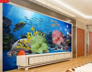Tranh gạch 3d cá heo đại dương - NCX33