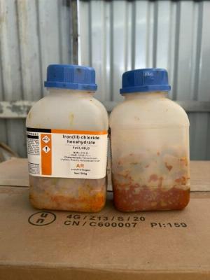 Iron (III) Chloride Hexahydrate, FeCl3.6H2O Xilong chai 500g, Ms Linh 0979.149.980