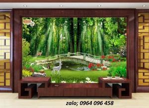 Tranh gạch 3d dán tường phòng khách đẹp - GVC44