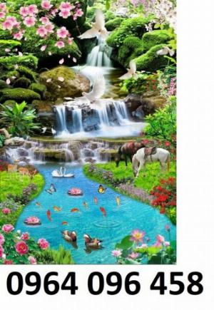 Tranh gạch 3d ốp tường khổ đứng - VX43