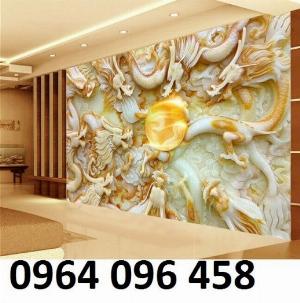 Tranh con rồng 3d - tranh gạch 3d con rồng - NXZ33
