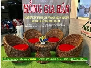 Ghế trứng nhựa giả mây Tp.HCM Hồng Gia Hân M1009