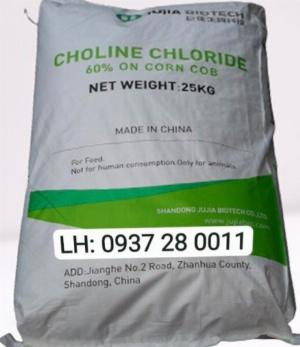 CHOLINE CHLORIDE 60% CORN COB C5H14NCLO - hãng JUJIA Trung Quốc