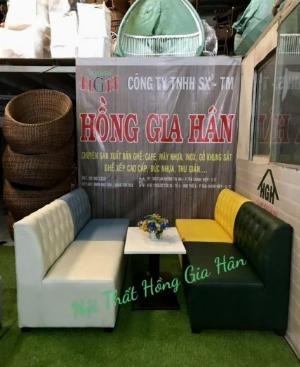 Bộ bàn ghế Sofa quán ăn giá tốt Tp.HCM Hồng Gia Hân S1028