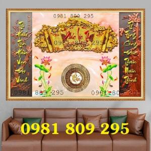 Tranh gạch, gạch men ban thờ câu đối
