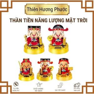 Tượng Di lặc, chú tiểu gõ mõ, thần tiền, mèo thần tài năng lượng mặt trời