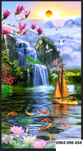 Tranh gạch 3d chiếc thuyền - DAXX33