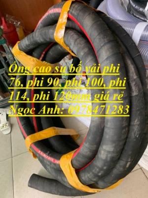 Tổng kho ống cao su bố vải phi 50, phi 60, phi 76, phi 90, phi 100 dẫn nước, xăng dầu, hóa chất, dung môi toàn quốc.