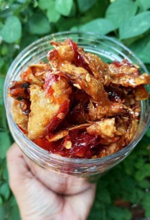Hủ 500gr Mực rim sa tế mắm me ớt nhà làm