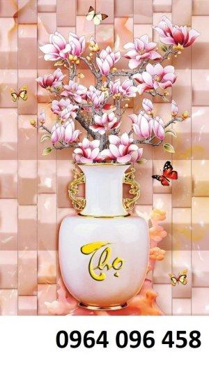 Tranh gạch men 3d hoa sứ ngọc - GDX333