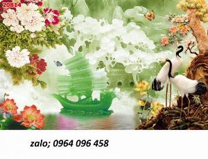 Tranh gạch 3d phòng khách khổ lớn - DSXX3