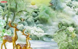 Tranh gạch 3d phòng khách khổ lớn - DSXX3