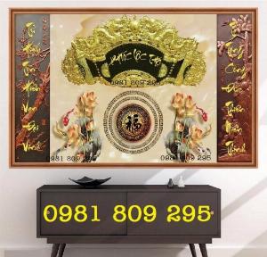 Gạch tranh phòng thờ 3d
