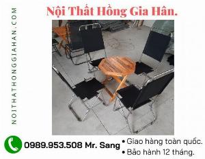 Bộ bàn ghế quán cóc xịn xò Tp.HCM Hồng Gia Hân T1013