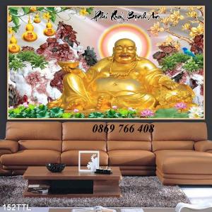 Tranh Phật Di Lặc-gạch tranh treo tường