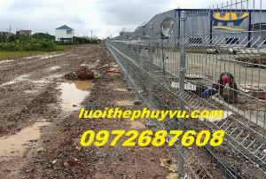 Lưới thép hàng rào mạ kẽm, hàng rào lưới thép sơn tĩnh điện tại Bình Phước