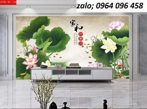Tranh 3d hoa sen - GDX43