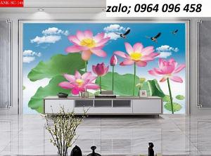 Tranh 3d hoa sen - GDX43