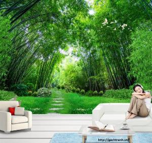 Tranh gạch 3d mệnh mộc - 733XC