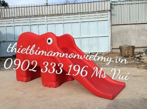 Cầu Trượt Mầm Non Bóng Rổ Gấu Boo Cho Trường Mầm Non