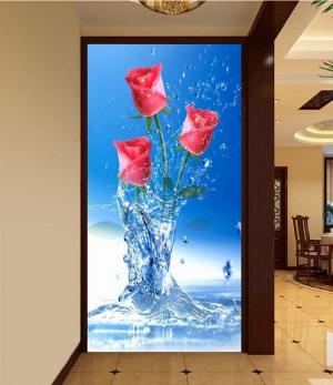 Tranh gạch 3d ốp tường cầu thang - SKCV64