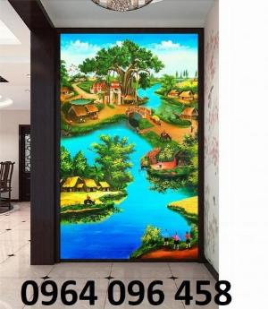 Tranh gạch 3d ốp tường cầu thang - SKCV64