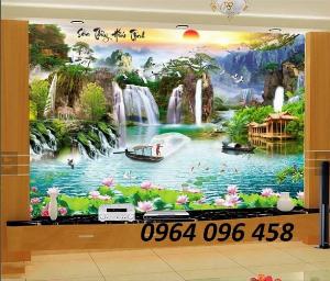 Tranh gạch 3d phong cảnh đồng quê - 955CM