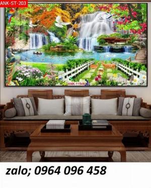 Tranh gạch 3d ốp tường phòng khách - DVM052