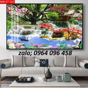 Tranh gạch 3d ốp tường phòng khách - DVM052