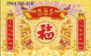 Tranh gạch 3d phòng thờ - SXN63