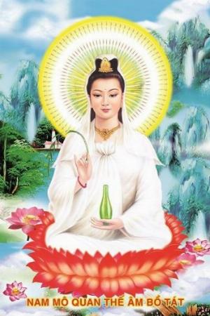 Tranh gạch 3d phật quan âm - SCB84