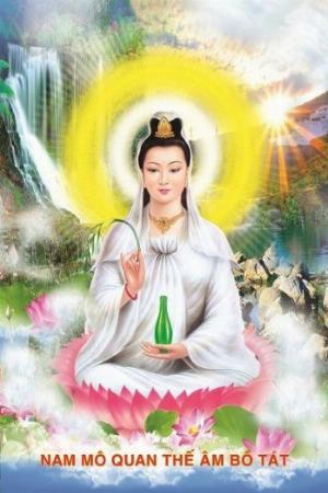 Tranh gạch 3d phật quan âm - SCB84