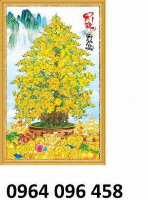 Tranh gạch 3d cây mai vàng - SCCN07