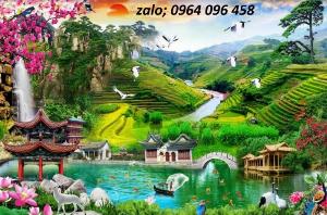Tranh gạch 3d sơn thủy hữu tình - ACMN5