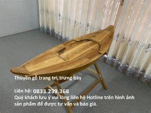 Ghe gỗ, xuồng gỗ, thuyền trang trí nhà hàng, thuyền trưng bày hải sản, thuyền gỗ câu cá, chở giạ