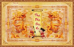 Dán phòng thờ - tranh gạch