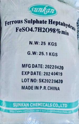 Ferrous sulfate heptahydrate (FeSO4.7H2O) – Sunkan/Trung Quốc