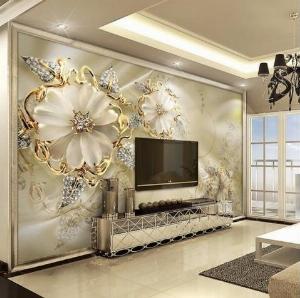 Tranh gạch 3d phong thủy phòng khách - SXVV63