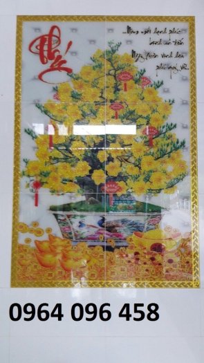 Tranh 3d hoa mai tranh gạch 3d hoa mai - SCCN95