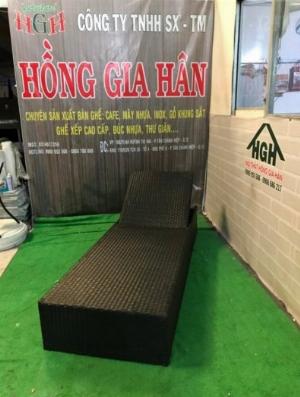 Ghế mây nhựa tắm nắng hồ bơi Tp.HCM Hồng Gia Hân T1062